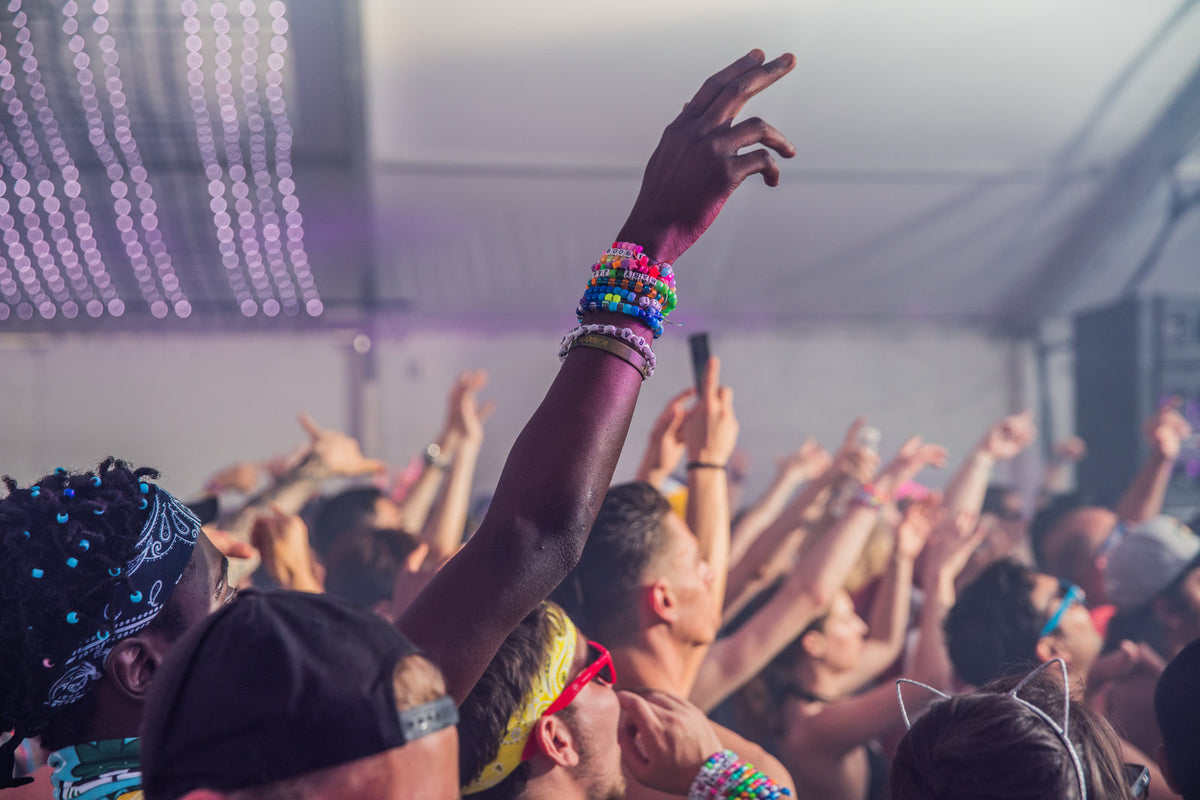 A crowd at a concert