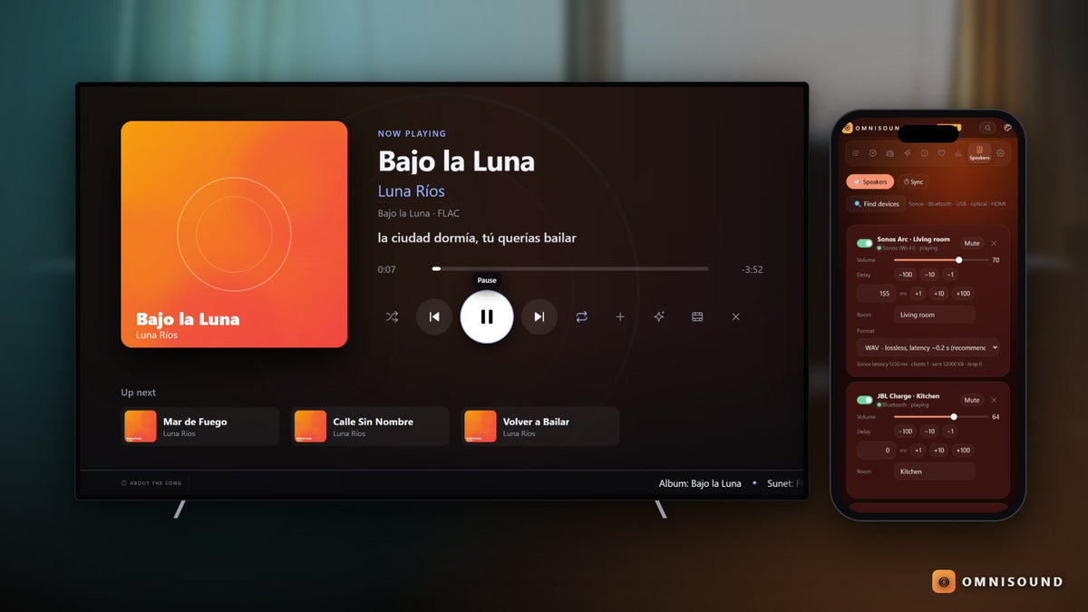 How to play the same song on Sonos, a JBL and your TV at the same time