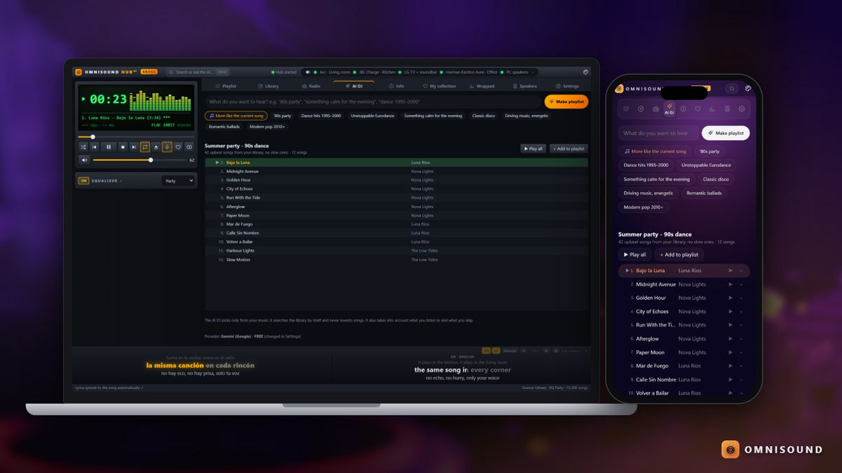 What an AI DJ really does with your own music library