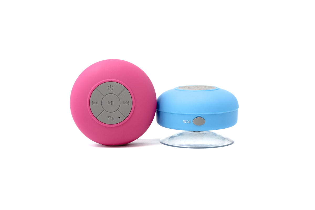 Two portable Bluetooth speakers